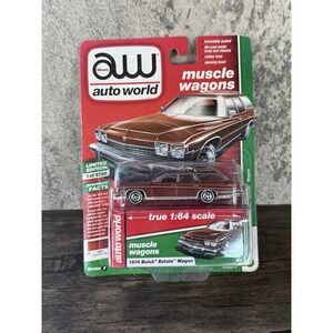 Auto World 1974 Buick Estate Wagon CINNAMON BROWN POLY (2019) 1:64 MUSCLE WAGONS